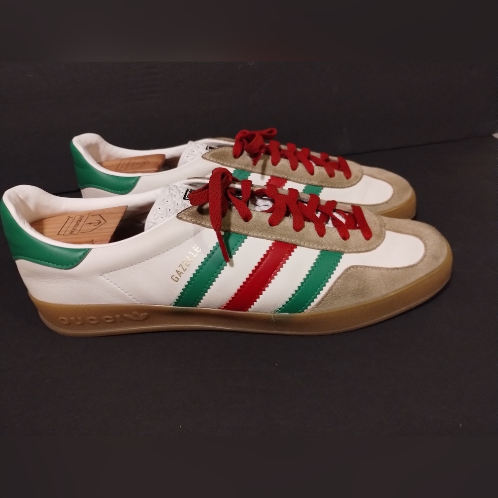 Gucci Adidas x Gucci Gazelle White Class G2U Size 12. - Picture 3 of 10